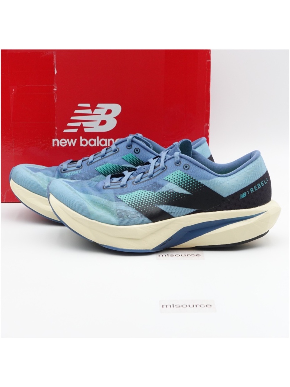 Size 10 WIDE 2E Men's New Balance FuelCell Rebel v4 Running Shoes MFCXCH4 Blue